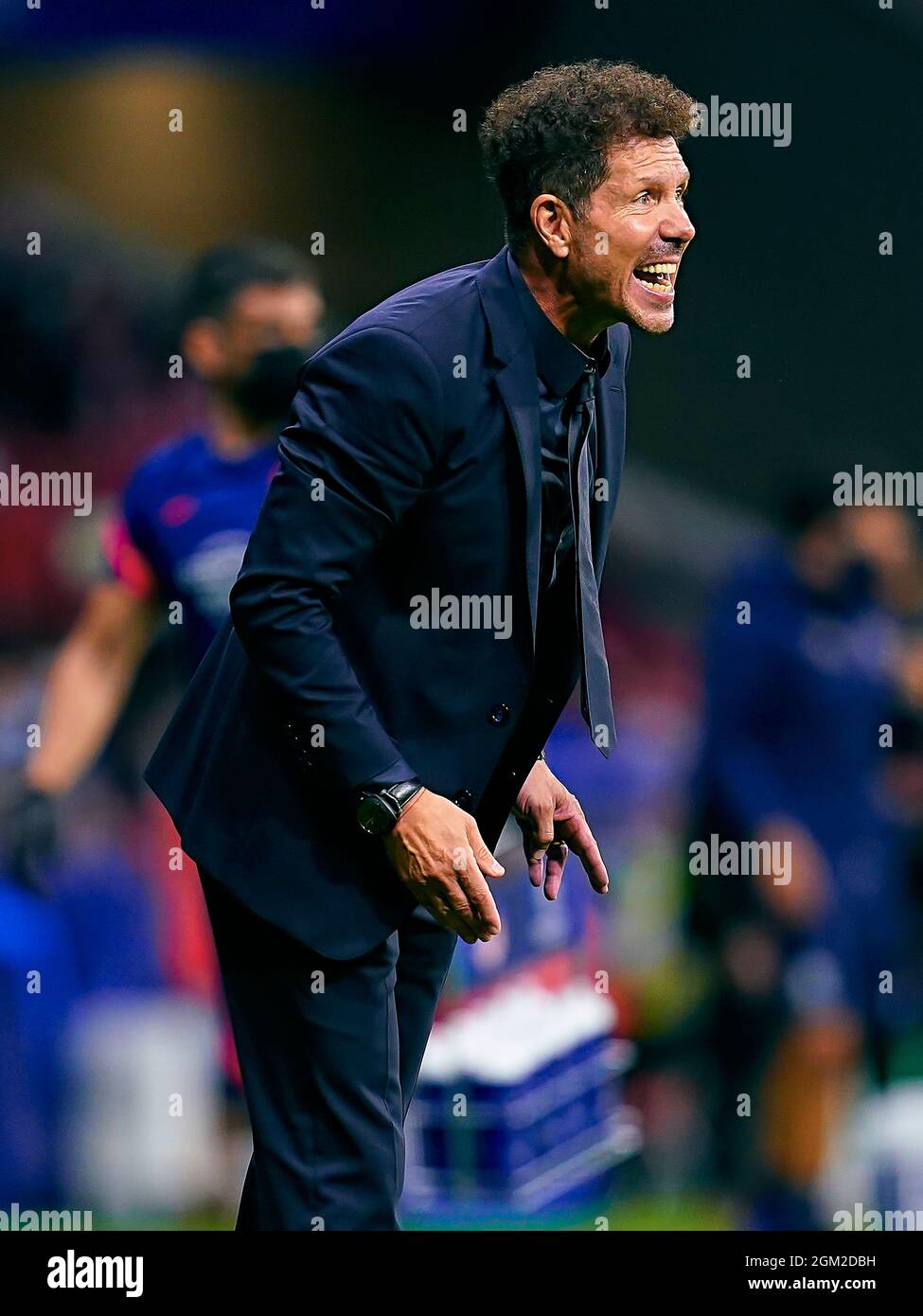 Atletico de Madrid head coach Diego Pablo Simeone during the UEFA ...