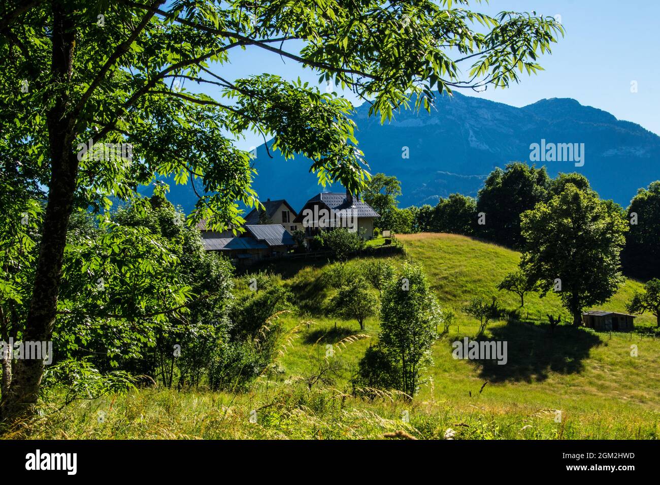 ecole in savoie in france Stock Photo