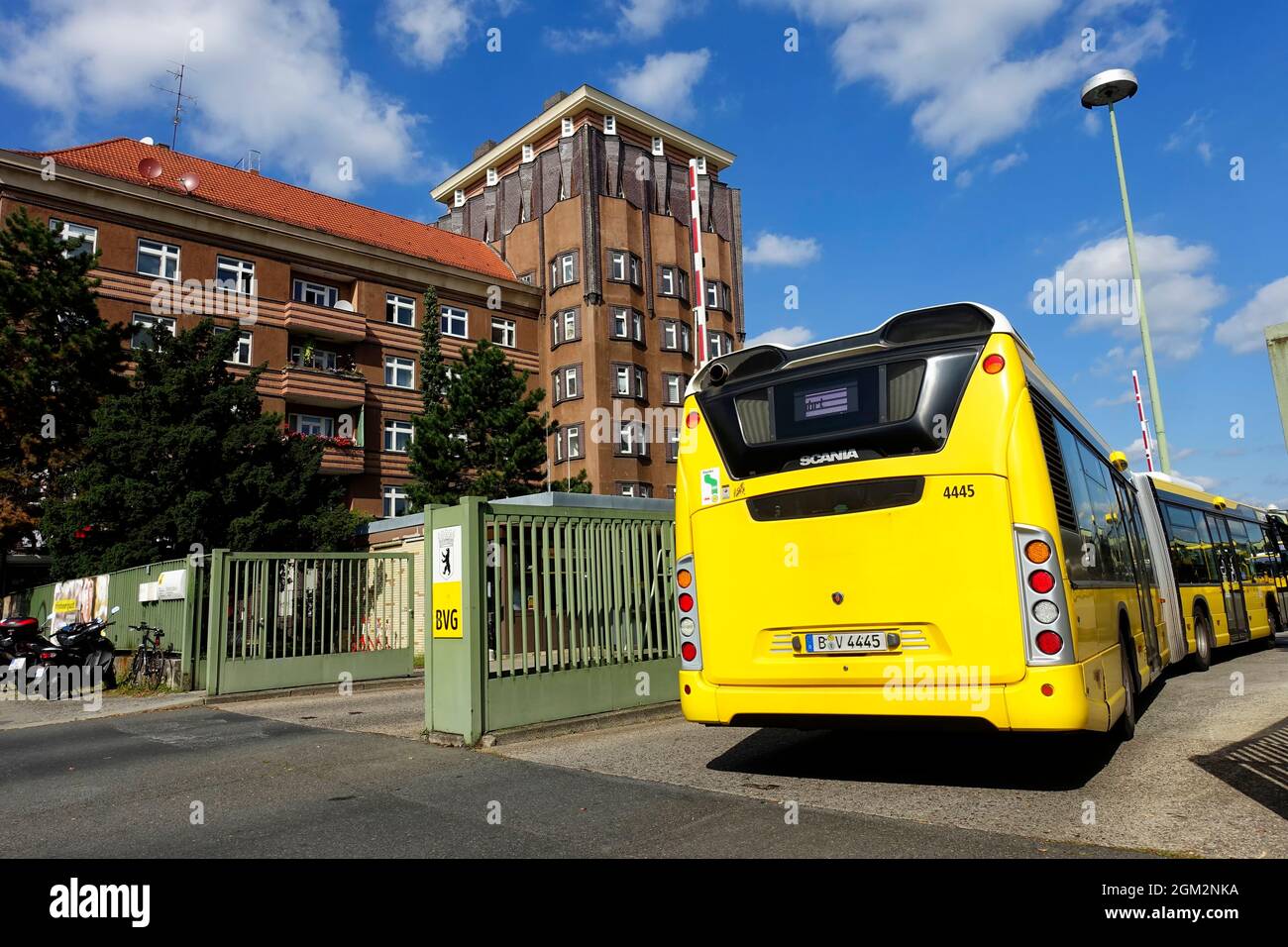 Depot of The BVG busses, Berlin, Germany Stock Photo
