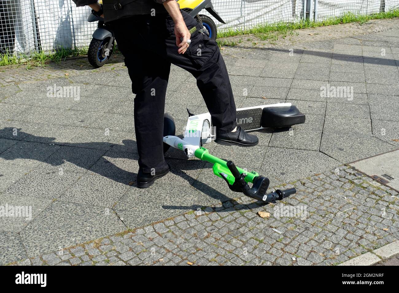 Lime, escooter in Berlin, Germany Stock Photo Alamy