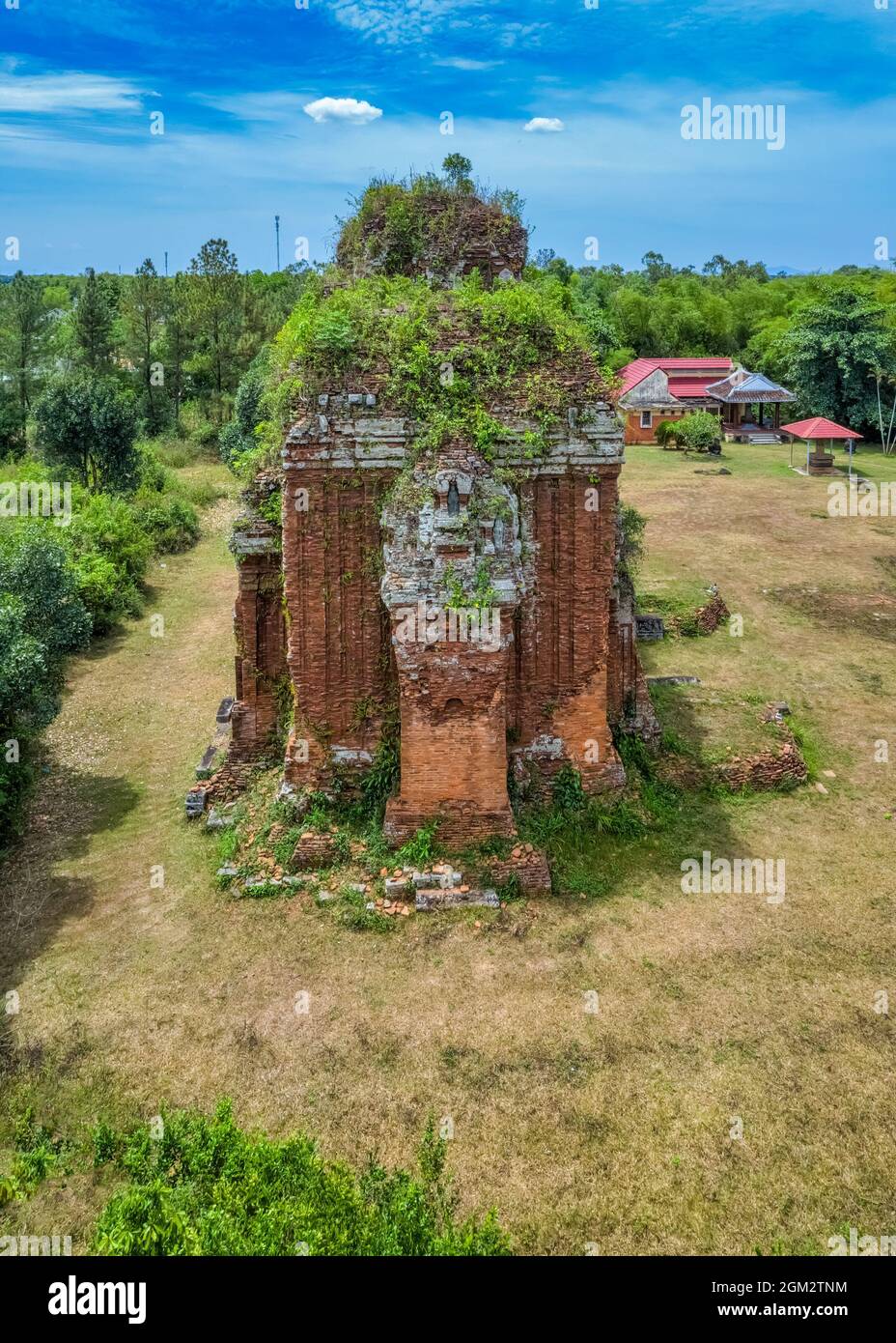 Chien Dan Cham or Champa tower, Tam Ky, Quang Nam, Vietnam Stock Photo