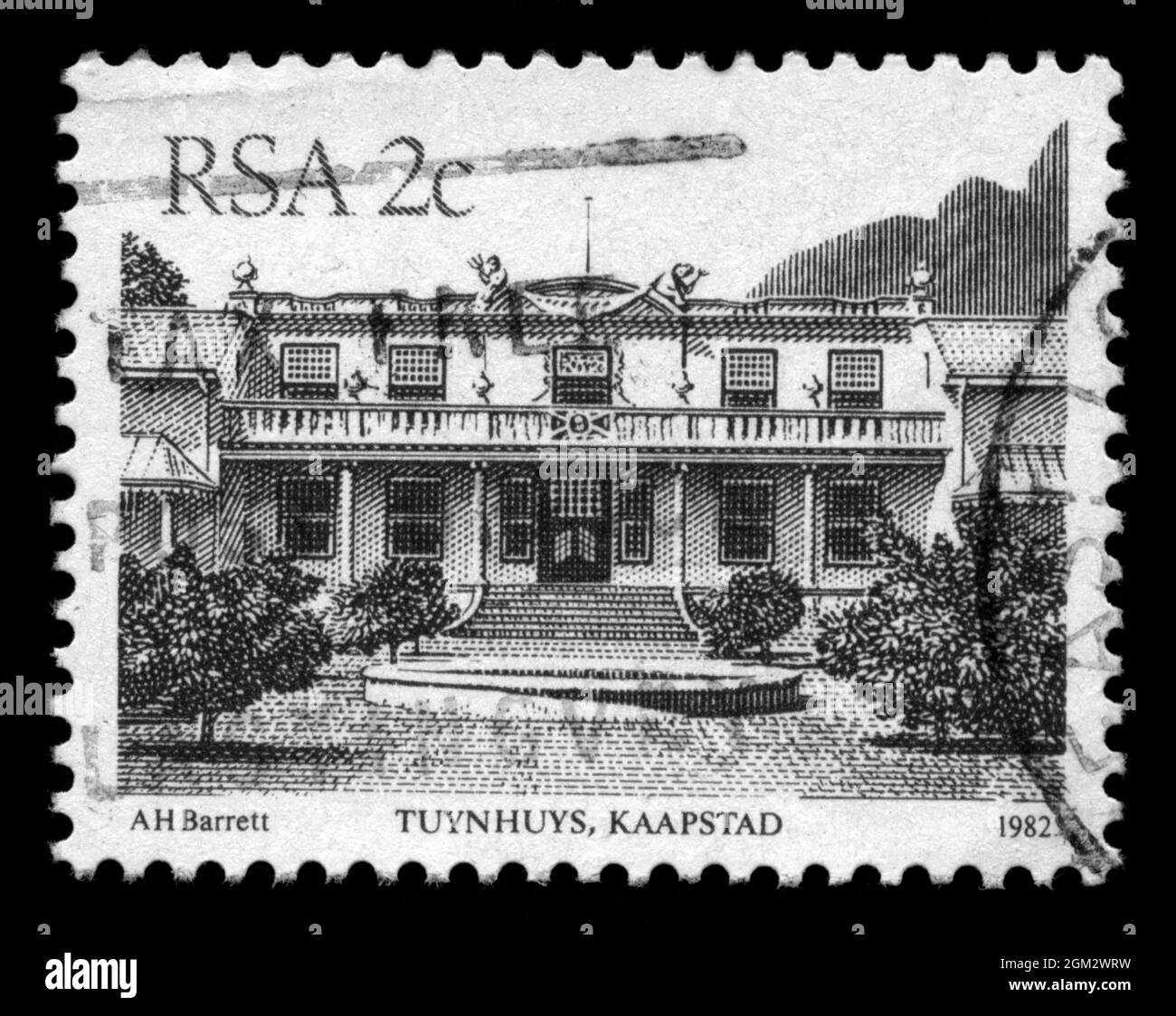 Stamp print in RSA,South Africa Stock Photo