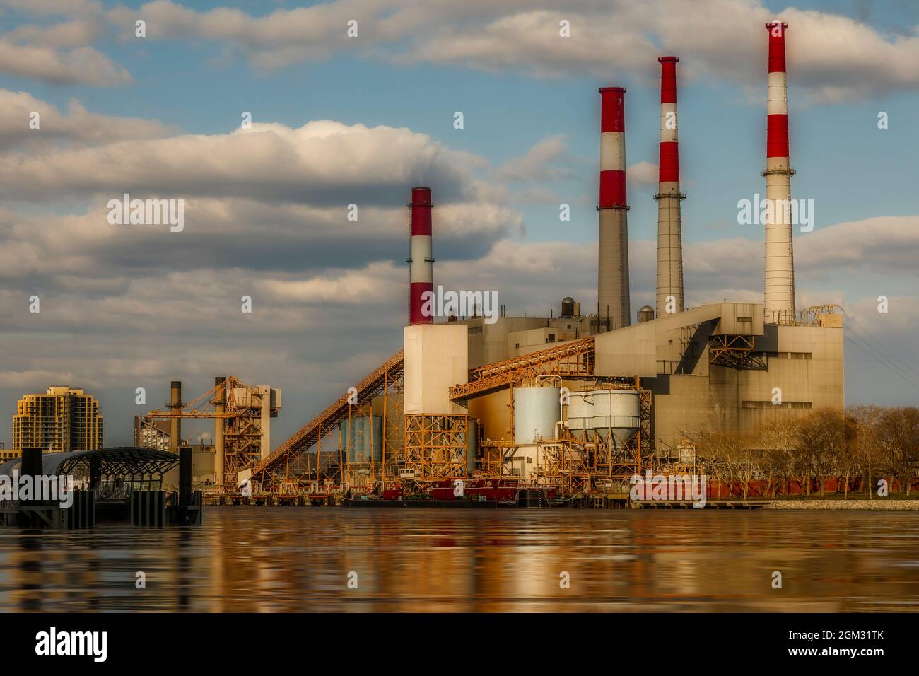 Ravenswood Generating Station power plant in Long Island City, Queens NY. This image is