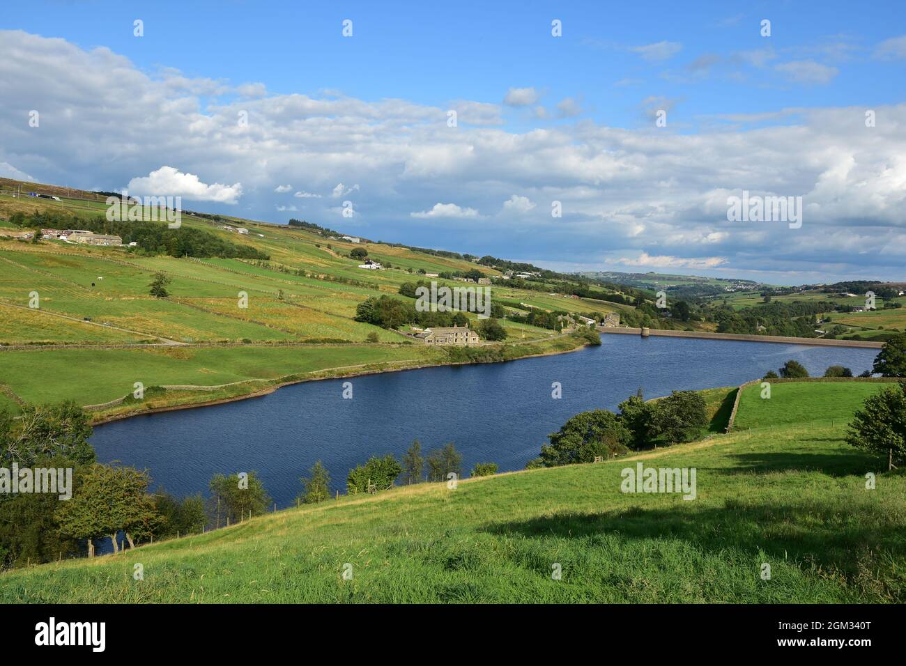 Ponden reservoir, Stanbury, Bronte Country, West Yorkshire Stock Photo