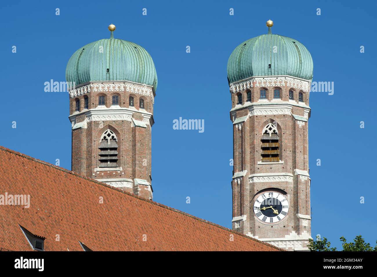 Church of Our Lady in the old town of Munich - Germany. Stock Photo