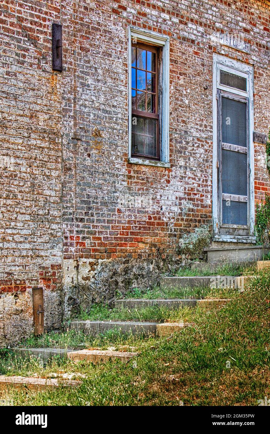 Village Post Office View to the entrance of an old small neighborhood