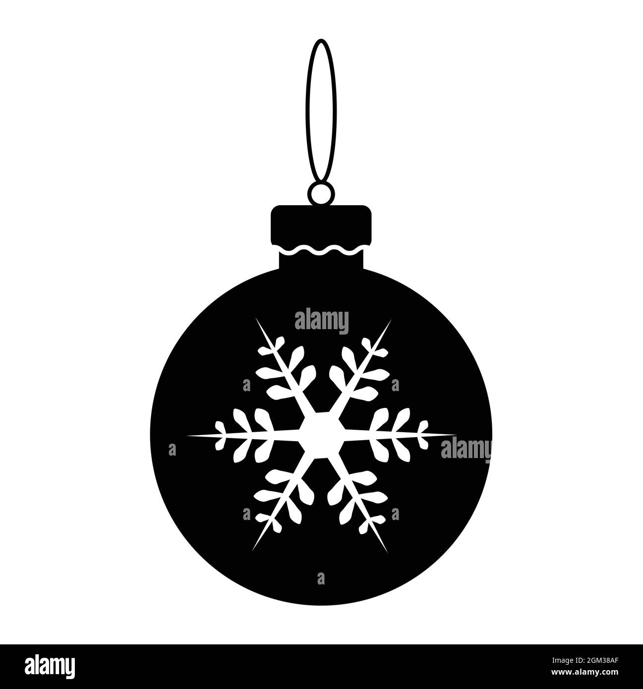 Christmas ball icon vector illustration isolated on white background ...