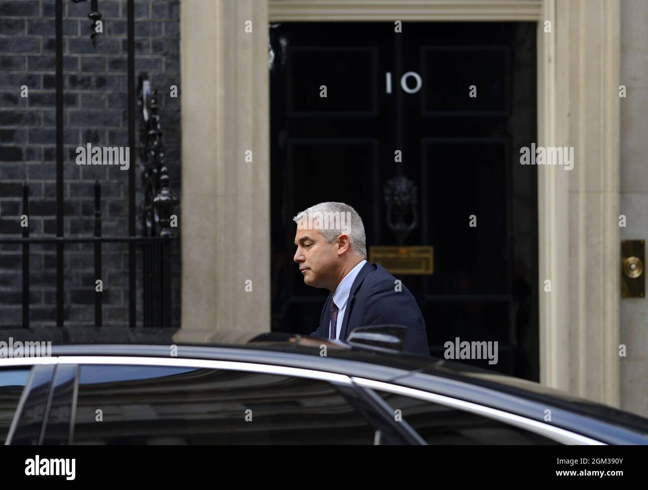 Steve Barclay MP arriving in Downing Street during a cabinet reshuffle in which he was appointed Chancellor of the Duchy of Lancaster and Minister f Stock Photo