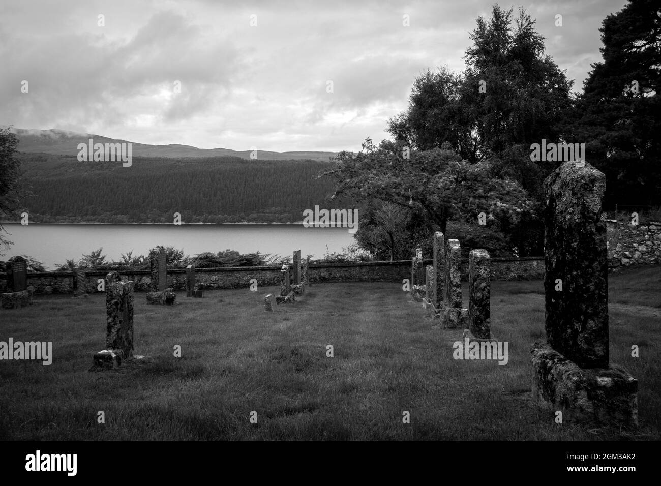 Boleskine burial ground, Loch Ness Stock Photo