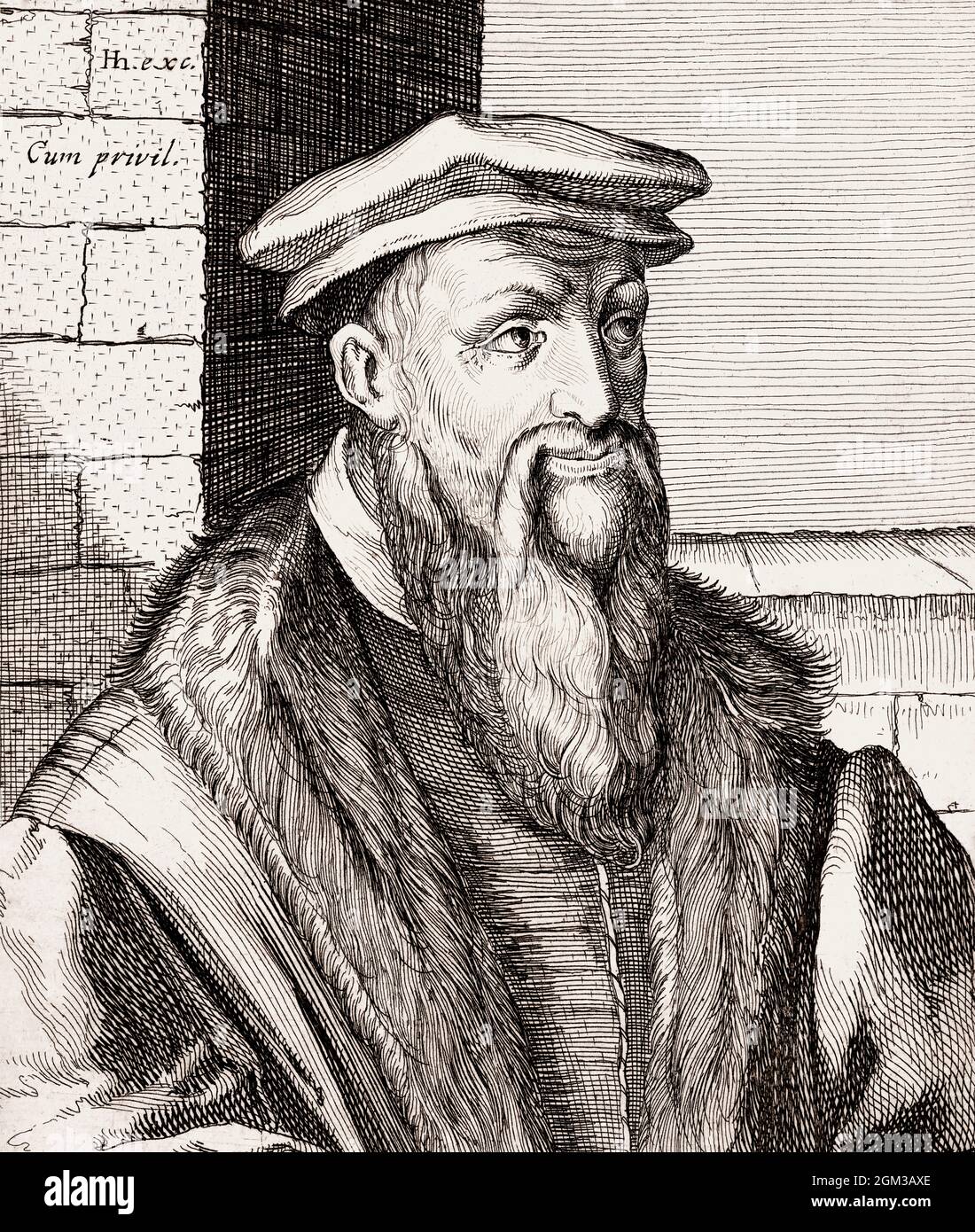 Celio Secondo Curione, 1503 – 1569, Italian humanist and historian Stock Photo