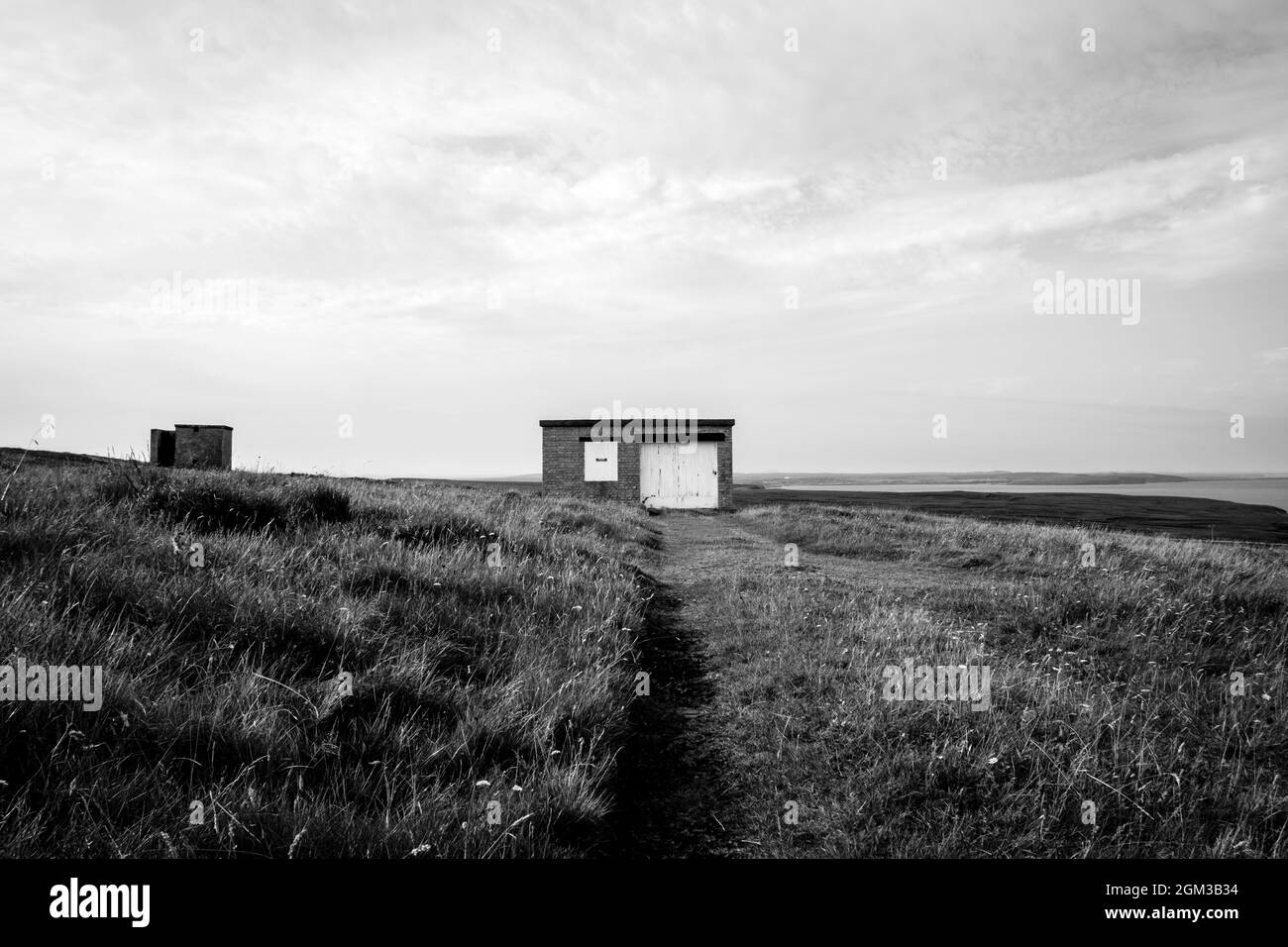 World War 2 Radar Station Buildings, Dunnet Head Stock Photo