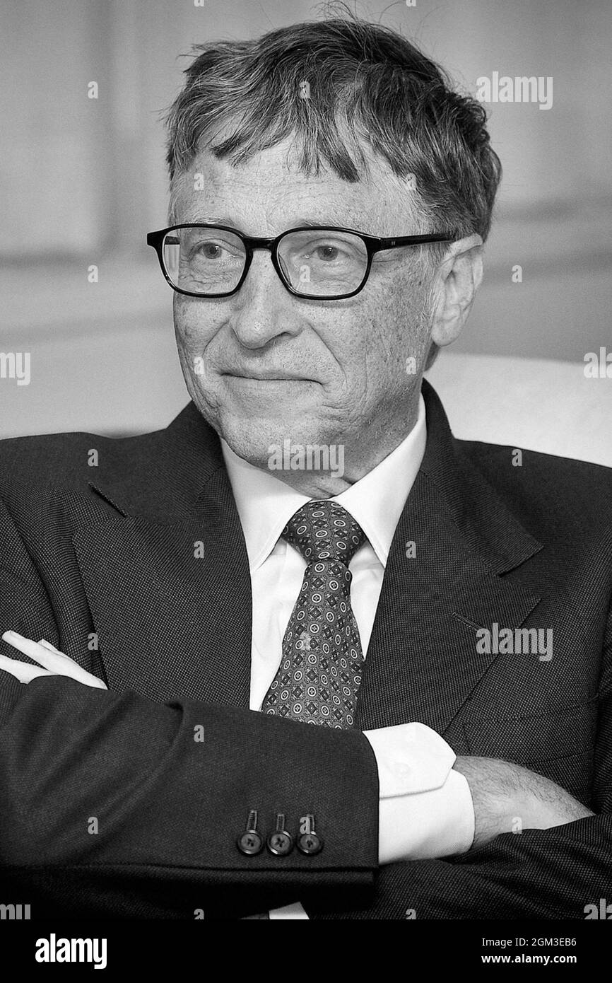 Bill Gates, billionaire and co-founder of Microsoft Corporation, at the Department of Energy on October 8, 2018. (USA) Stock Photo