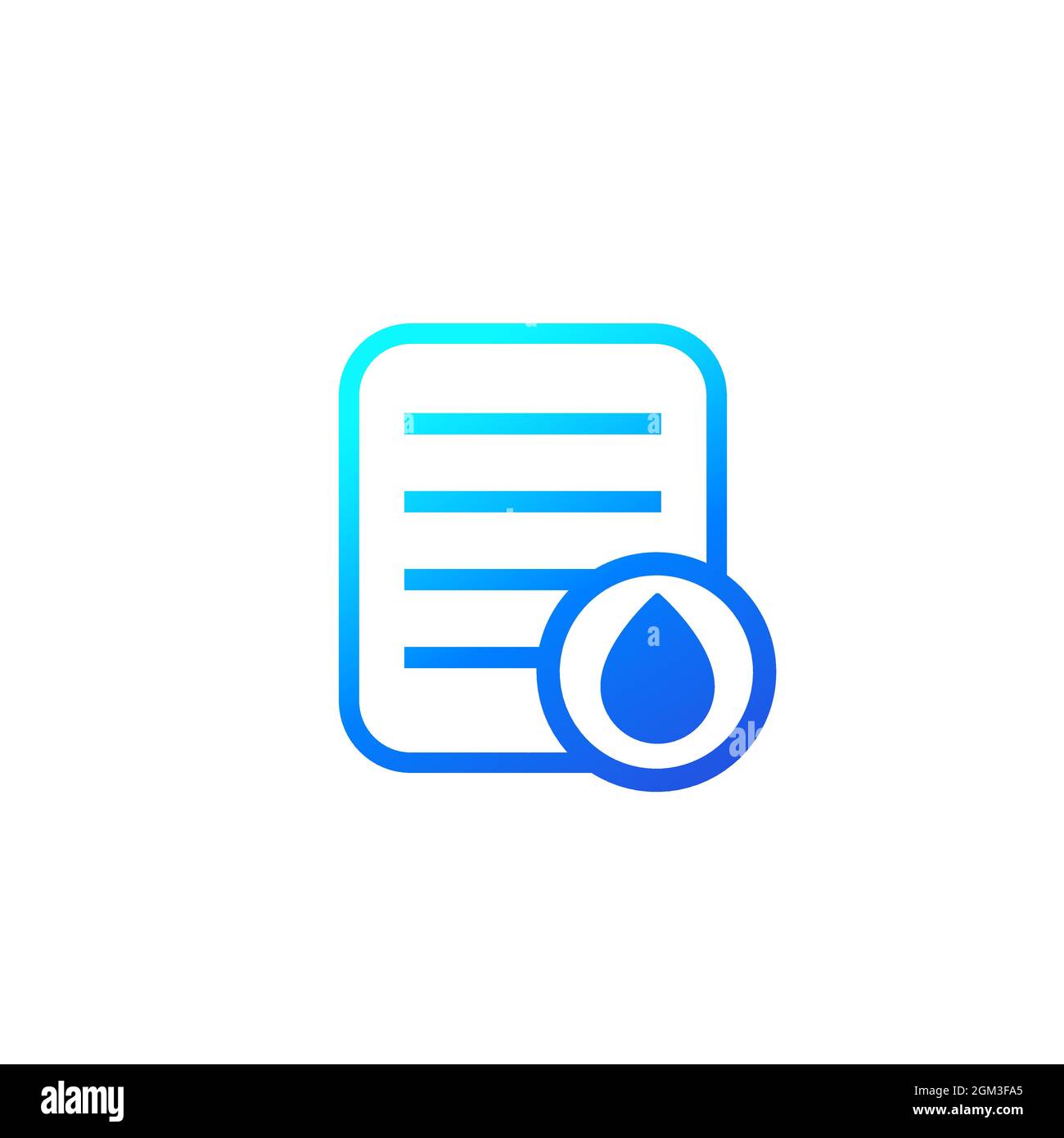 water utility bill, payment icon on white Stock Vector Image & Art Alamy