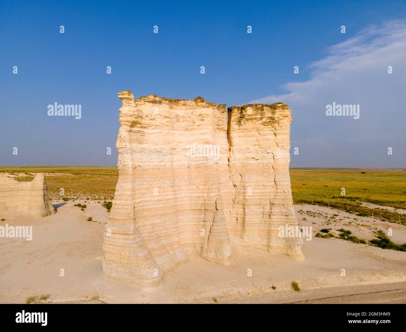 Monument Rocks National Natural Landmark, an area of eroded chalk