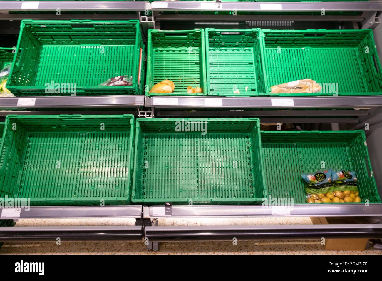 Empty shelf fruit supermarket uk hires stock photography and images