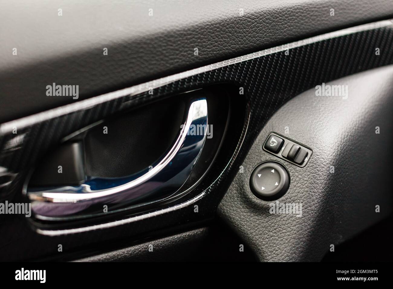 Detail of new modern car interior Stock Photo - Alamy