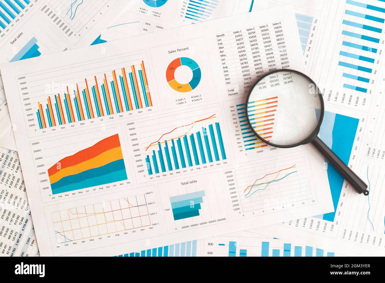 Analysing financial data with a magnifying glass