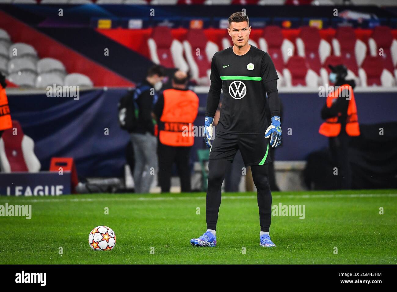 Pavao PERVAN of Wolfsburg during the UEFA Champions League, Group Stage,  Group G football match between Lille OSC (LOSC) and Verein fur  Leibesubungen Wolfsburg on September 14, 2021 at Pierre Mauroy Stadium