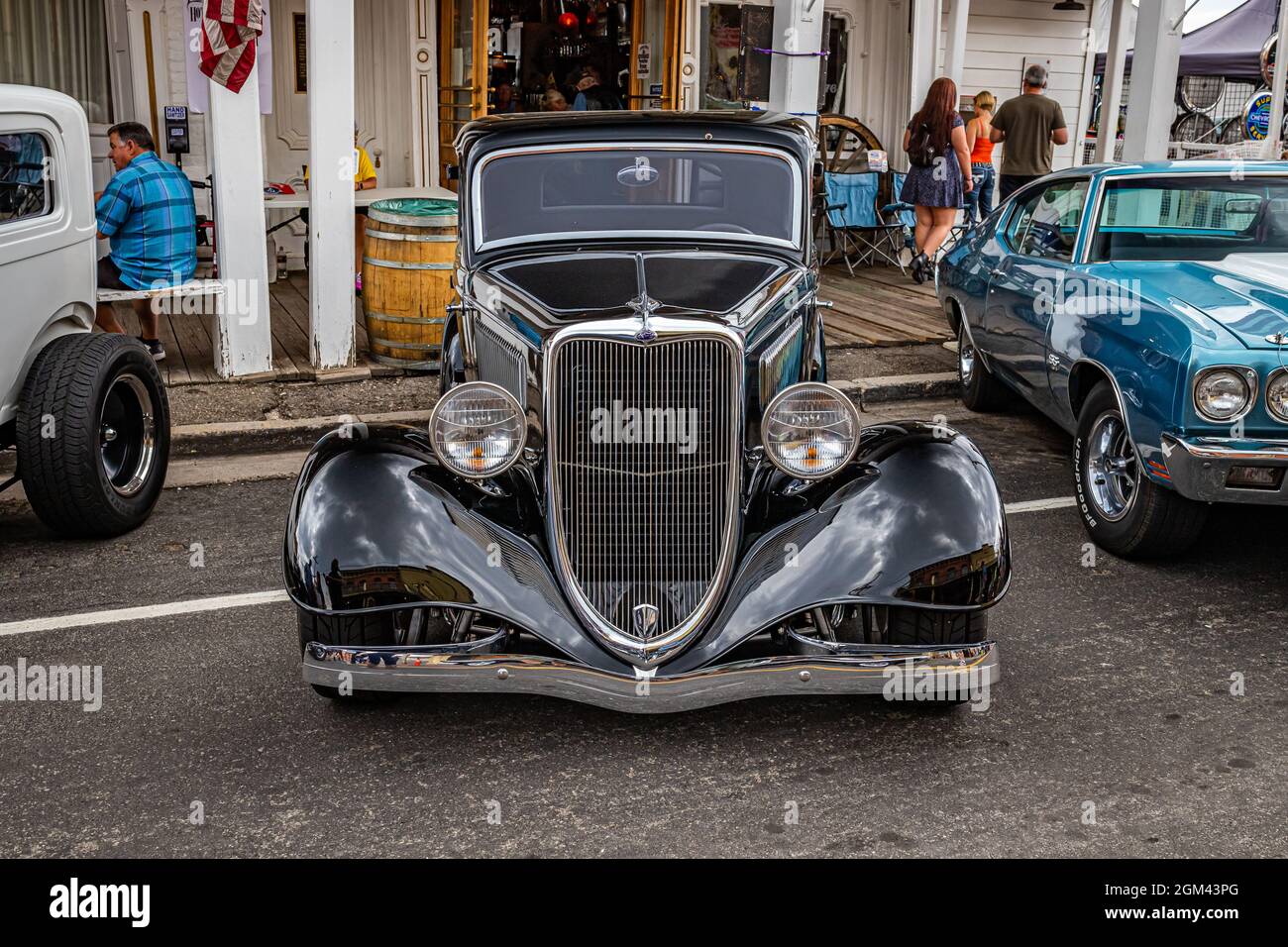 Virginia City, NV July 30, 2021 1934 Ford Model 40B 5 window coupe