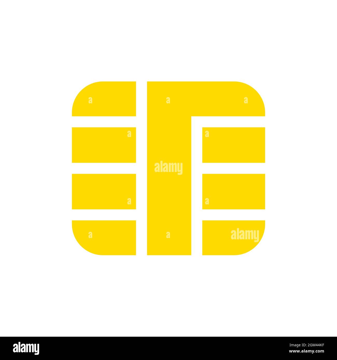Chips for banking plastic card EMV or debit charge card. Digital technology NFC. Bank payment symbols Stock Vector