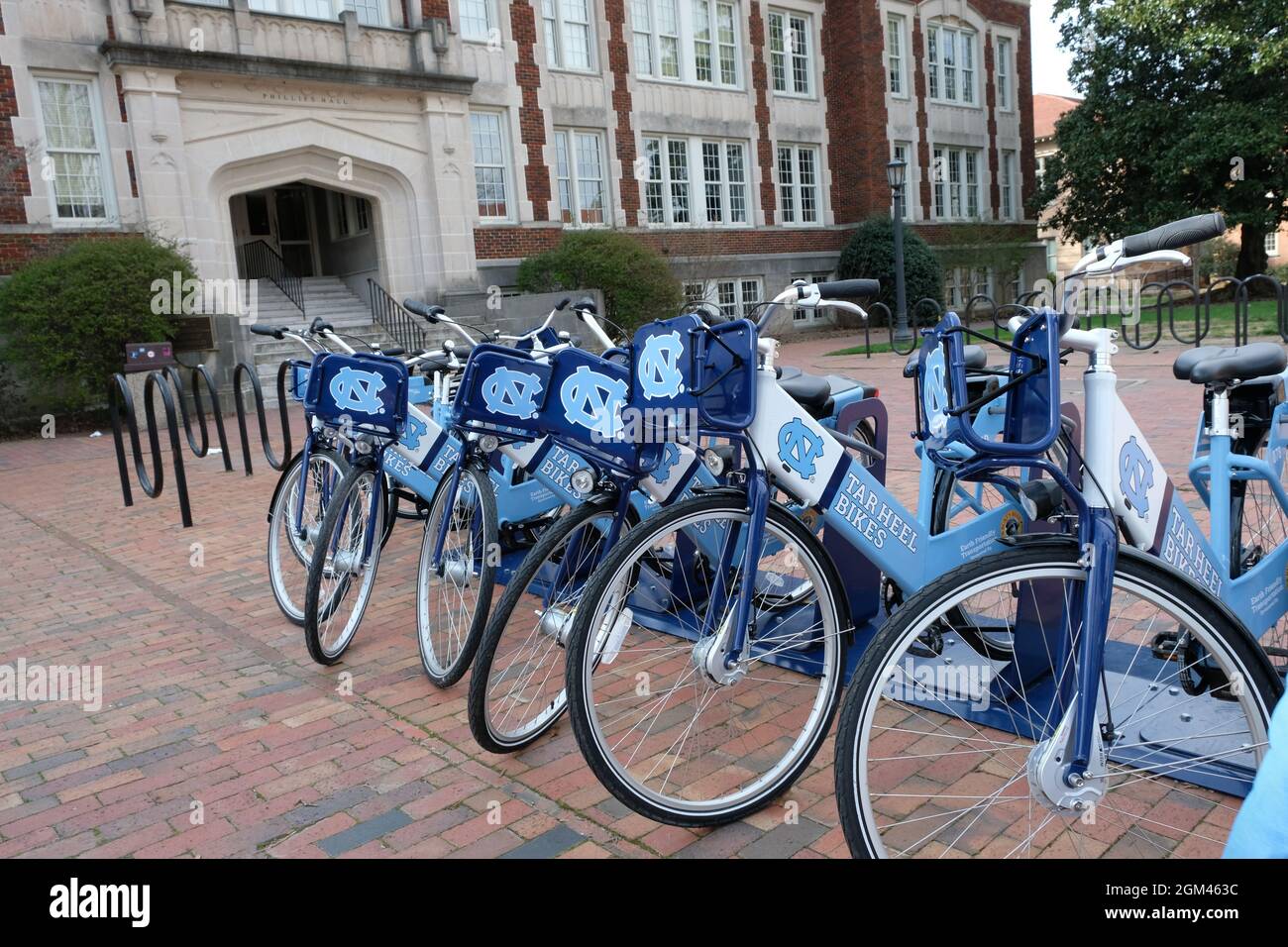 Bike Share at the University of North Carolina at Chapel Hill (UNC-CH) Stock Photo