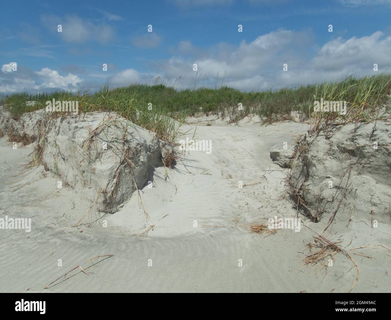 Beach Erosion and Storm Damage Stock Photo - Alamy