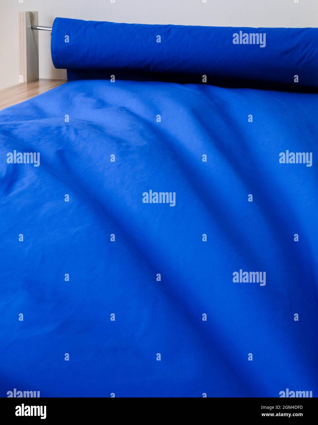 Abstract blue cotton background, piece of fabric, dark blue fabric ...