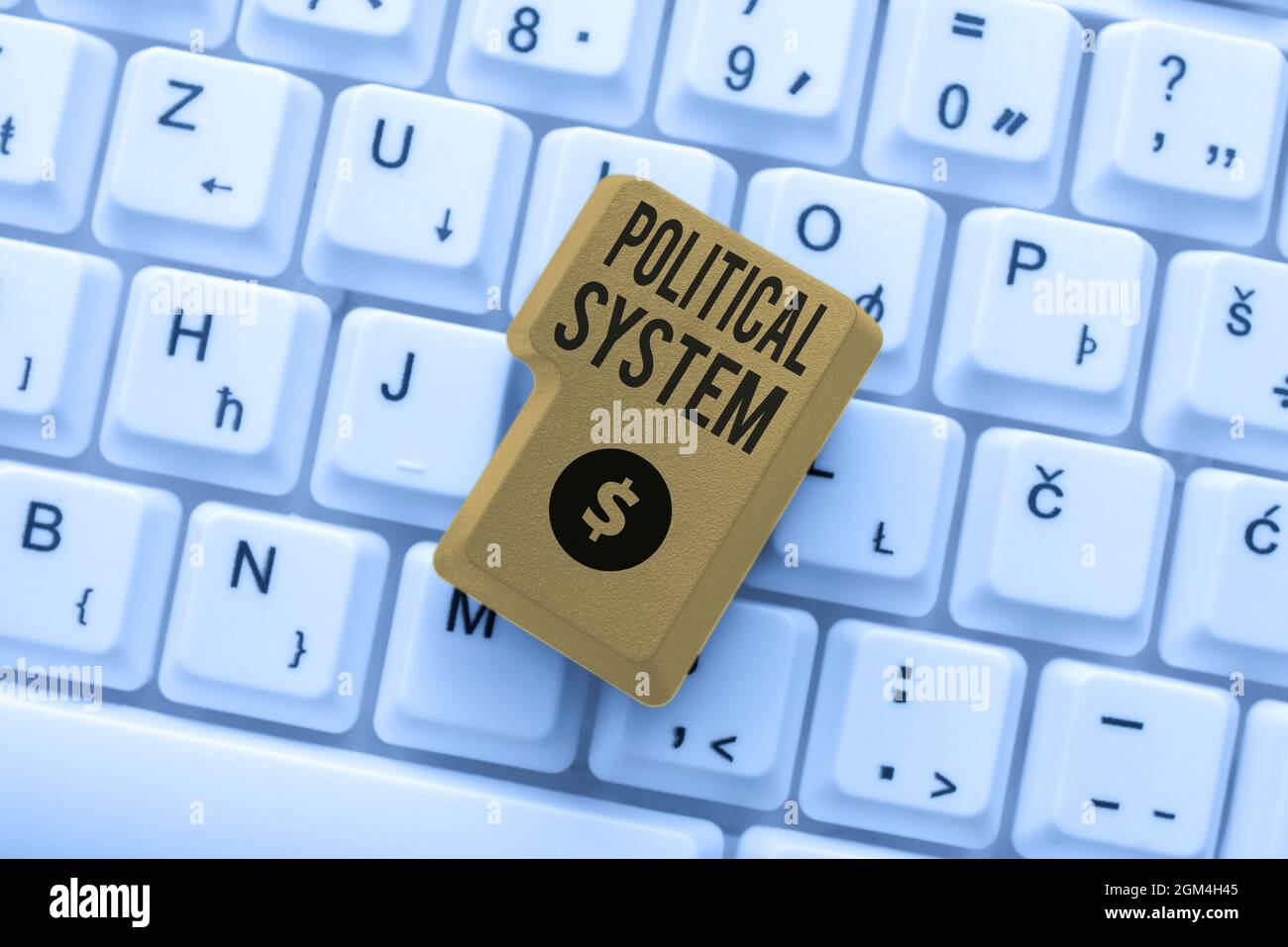 Handwriting text Political System. Word for the process for making ...