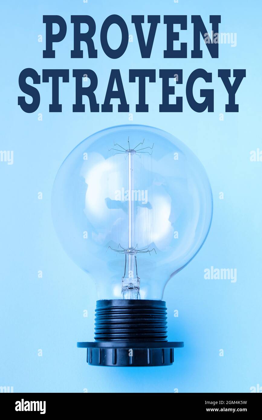 Hand Writing Sign Proven Strategy Business Overview Confirmed Approach Hand Writing Sign Proven Strategy Business Overview Confirmed Approach