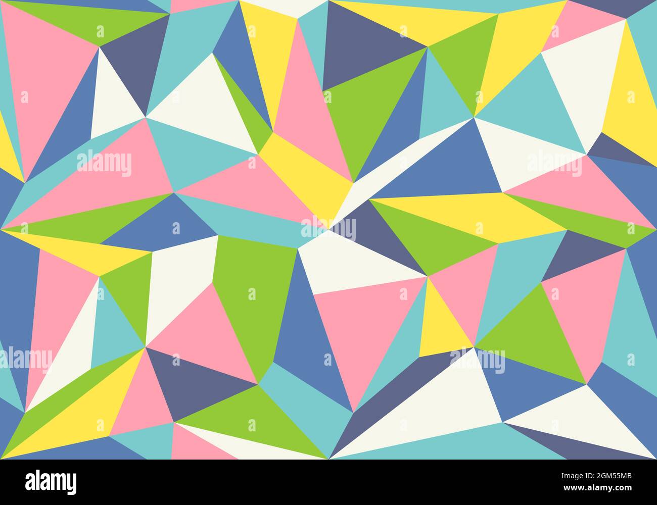 Vector geometric polygon pattern. Modern vector pattern with colorful polygons. Polygons texture. Stock Vector