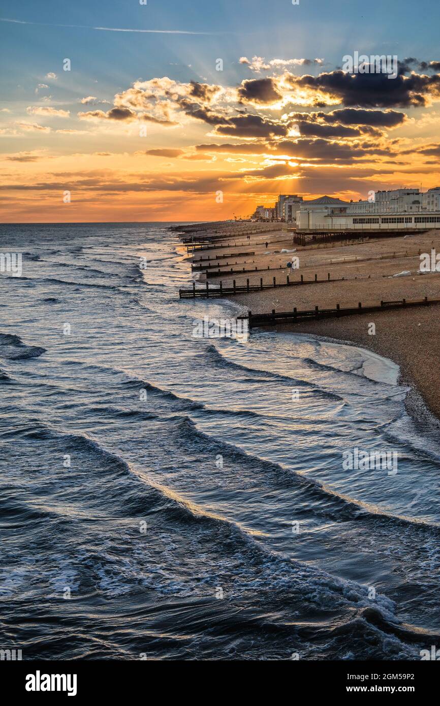 Vertical shot empty beach hi res stock photography and images alamy