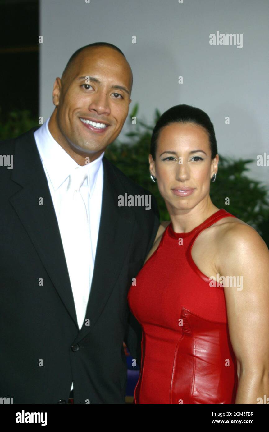The Rock (Dwayne Johnson) and wife Dany 09/26/03 THE RUNDOWN at