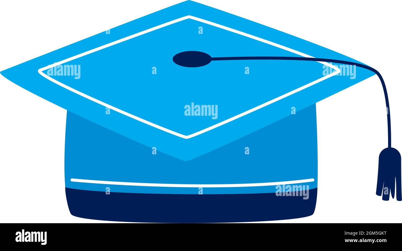 graduation cap on white background Stock Vector Image & Art - Alamy