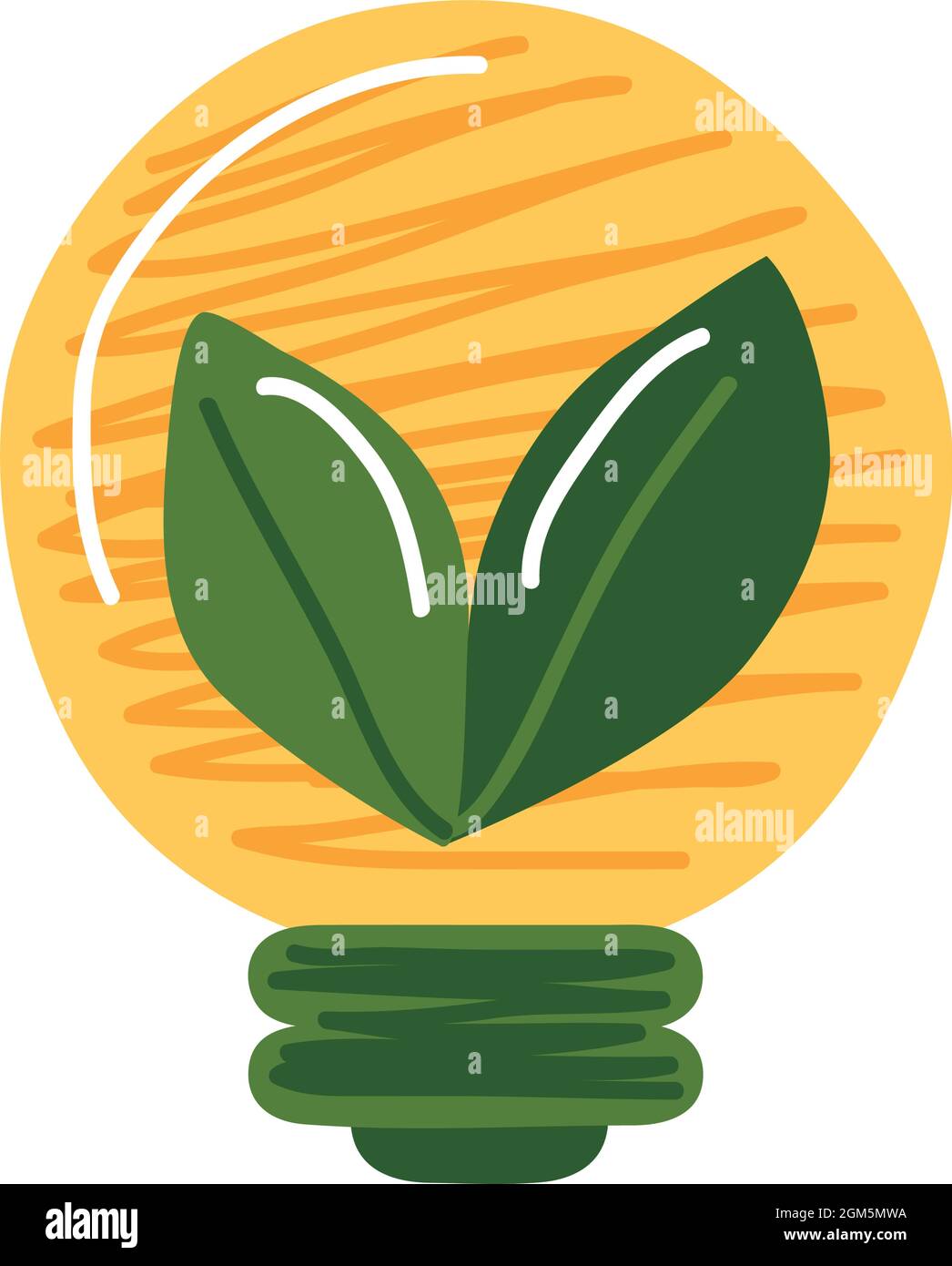 Eco light bulb with leaves on white background Stock Vector Image & Art ...