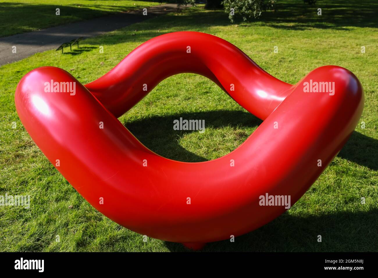 London, UK. 16 September 2021. Frieze Sculpture 2021 exhibition at