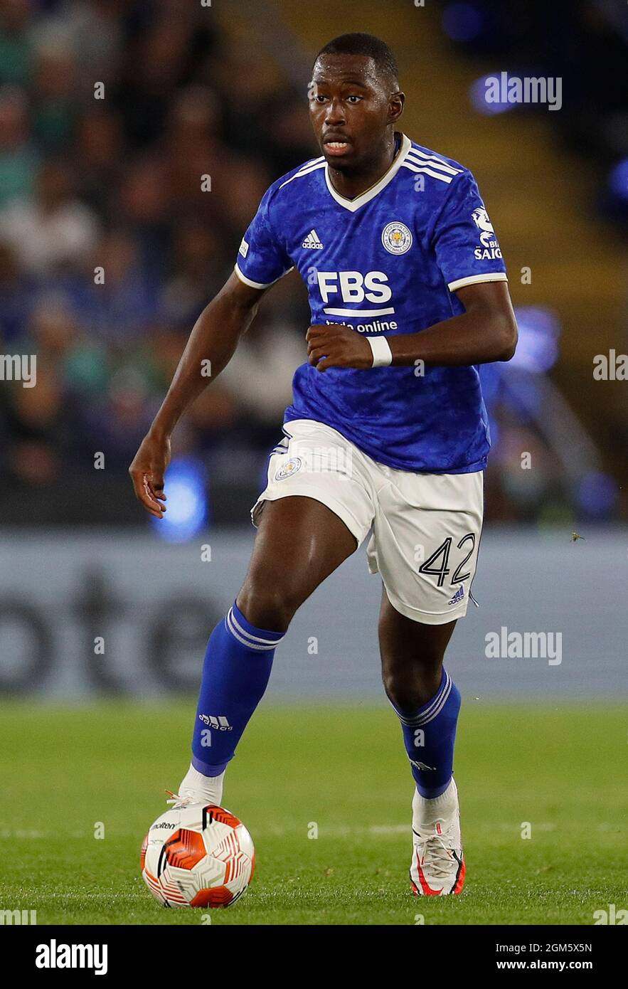 Leicester, UK. 16th Sep, 2021. Boubakary Soumare of Leicester City during the UEFA Europa League match at the King Power Stadium, Leicester. Picture credit should read: Darren Staples/Sportimage Credit: Sportimage/Alamy Live News Stock Photo