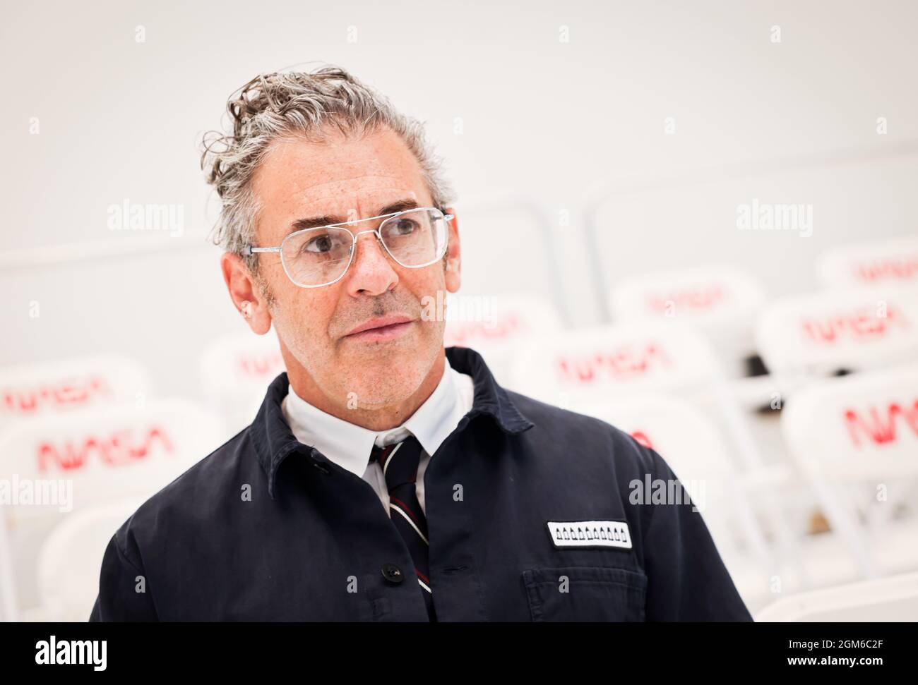 Hamburg, Germany. 15th Sep, 2021. The American artist Tom Sachs during