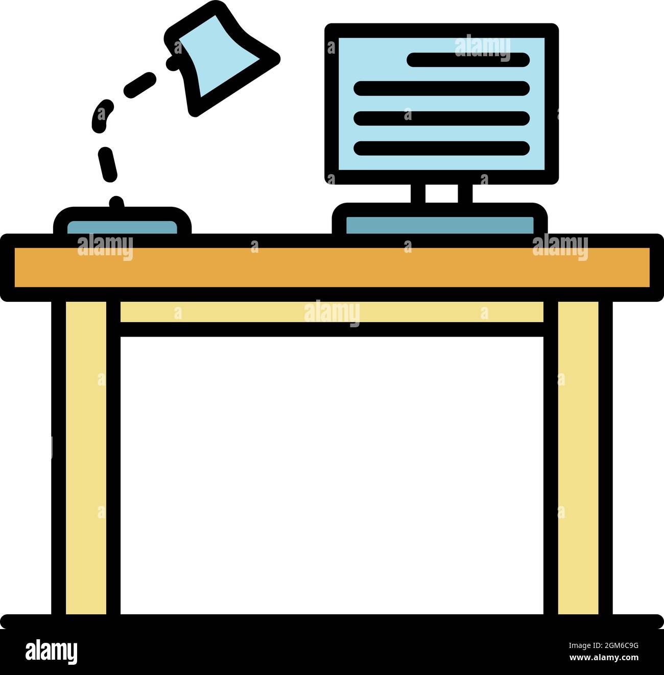 Teen boy doing homework desk Cut Out Stock Images & Pictures - Alamy