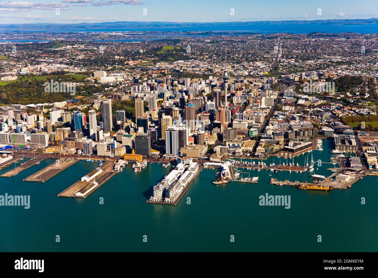 Auckland Central waterfront Stock Photo