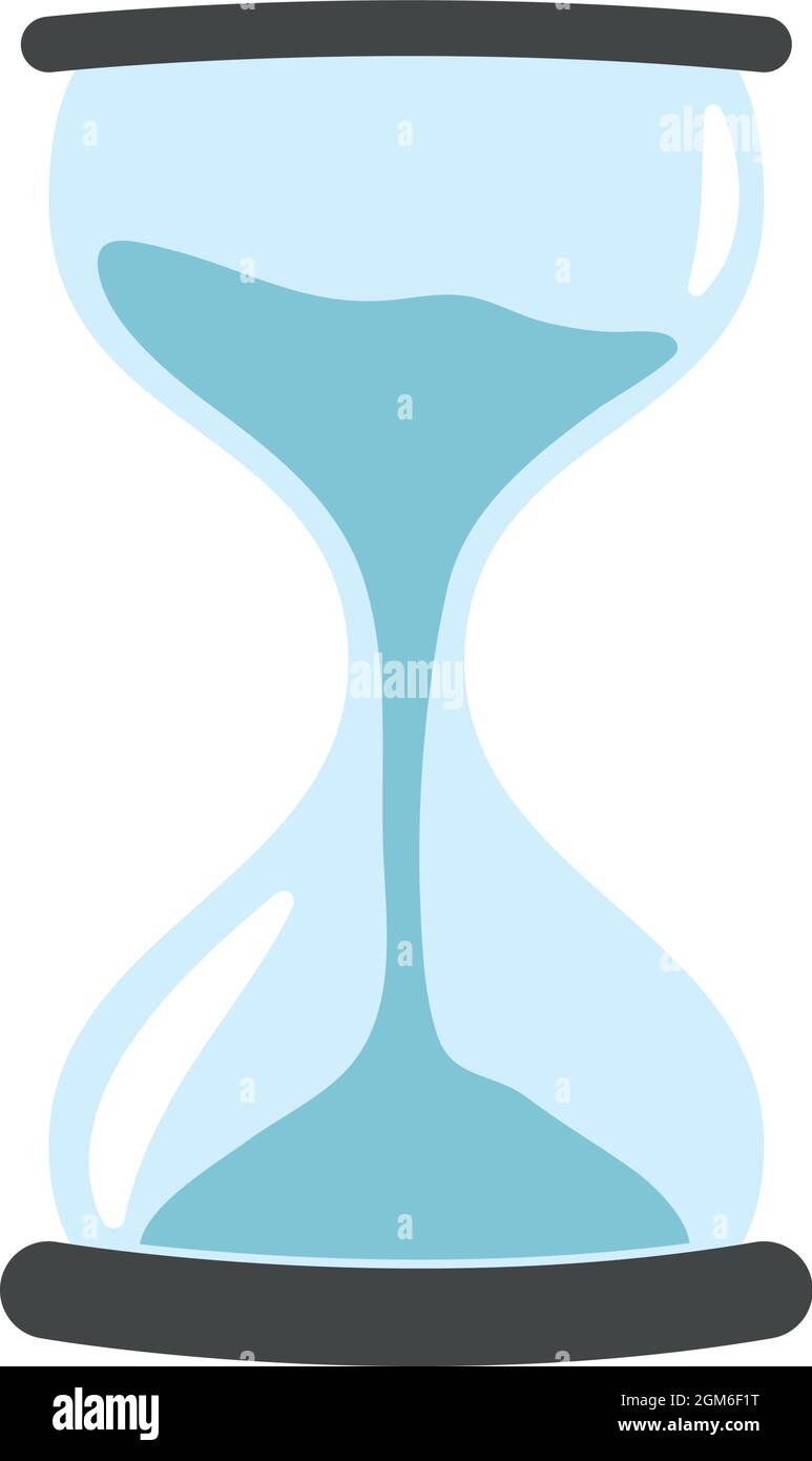 Sand hourglass on white background Stock Vector Image & Art - Alamy