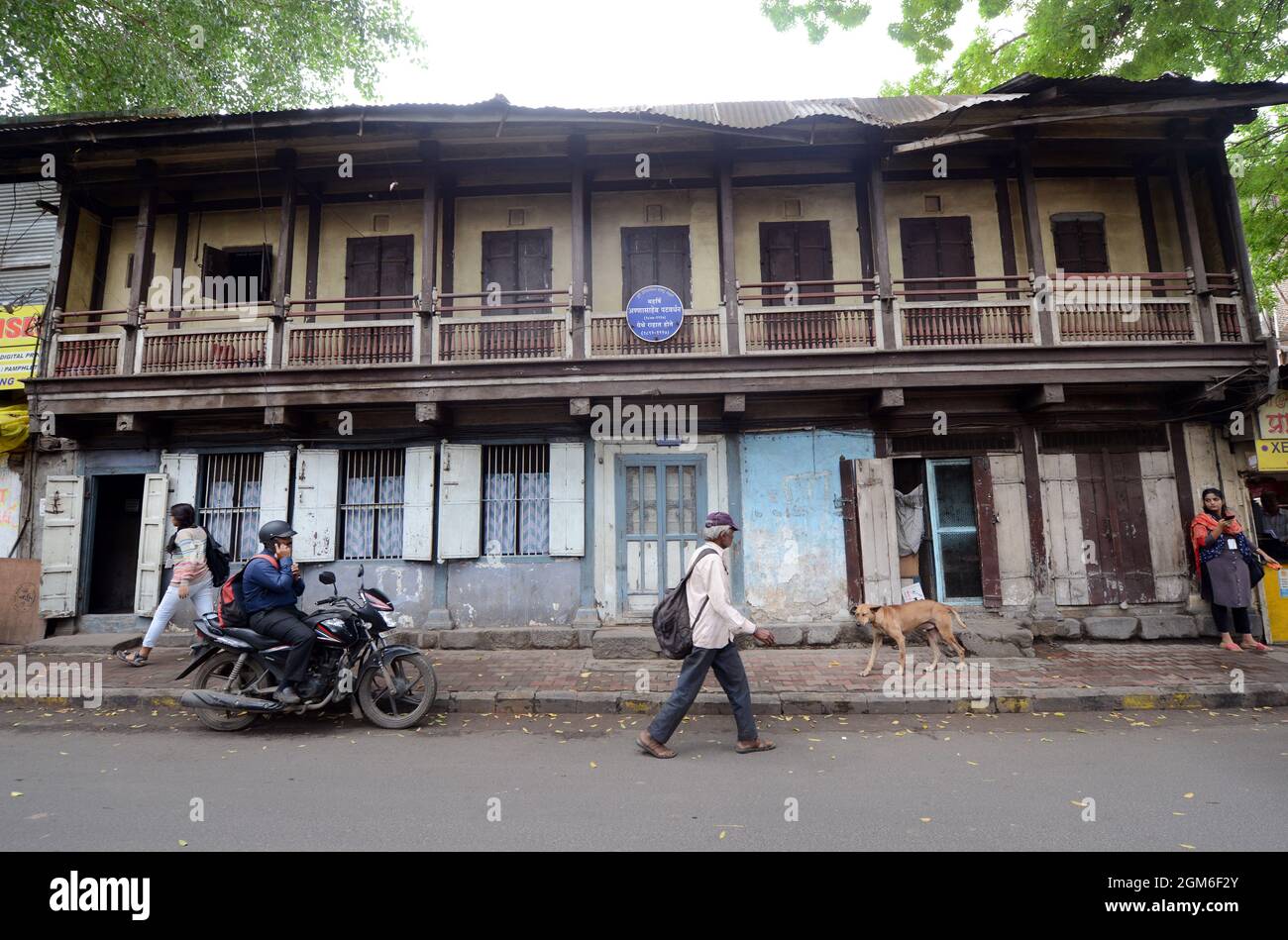 A beautiful old building in Pune, India. Stock Photo