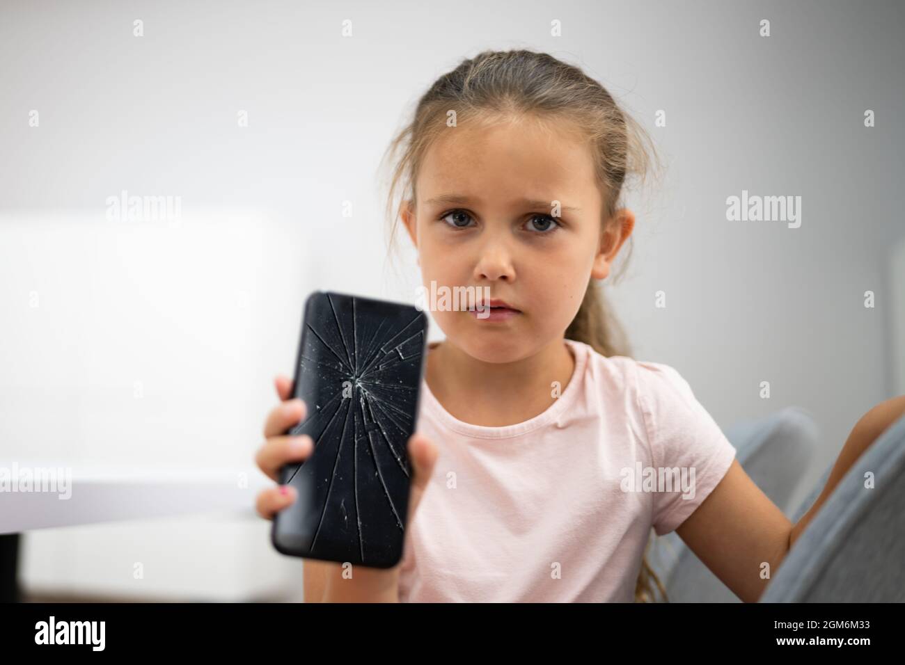 Broken Cracked Mobile Phone Screen. Smartphone Repair Stock Photo Alamy