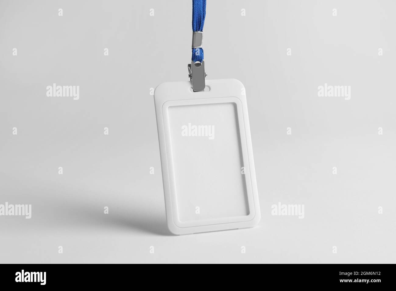 Blank badge on white background. Mockup for design Stock Photo - Alamy
