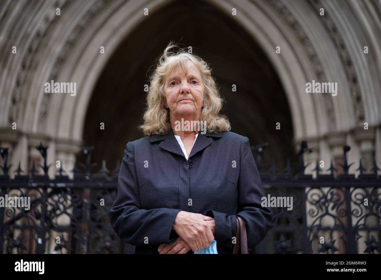 File photo dated 22/06/21 of Joy Dove, the mother of housebound disabled woman Jodey Whiting, who killed herself after her benefits were cut, who is to find out whether she has won her High Court bid for a fresh inquest into her daughter's death. Issue date: Friday September 17, 2021. Stock Photo