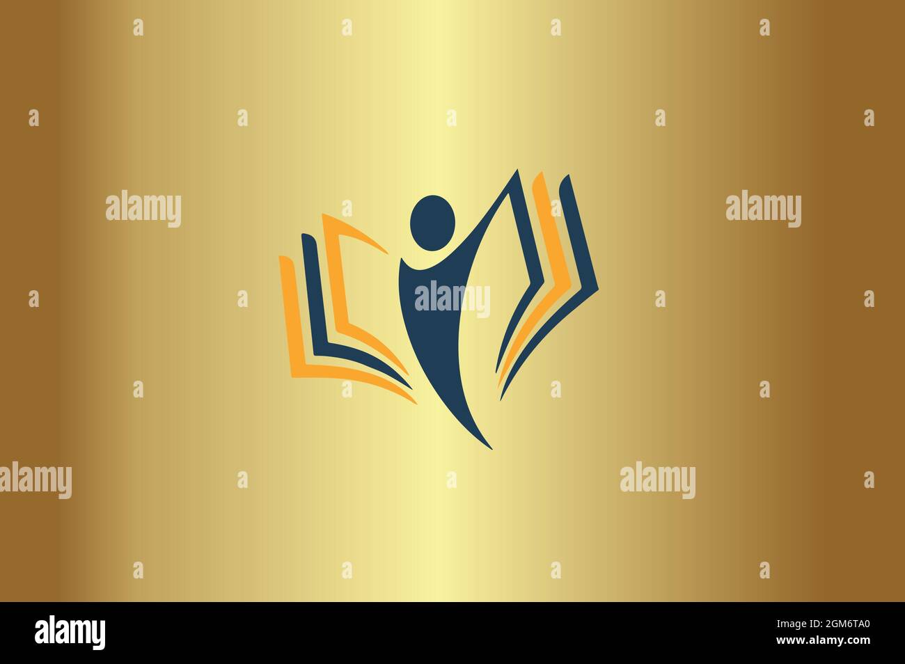 Educational elegant logo initial design logo vector Stock Vector