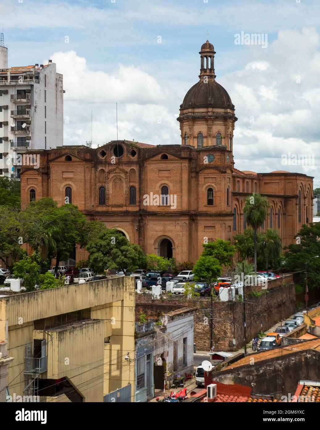 View of central part of Asuncion, Paraguay Stock Photo