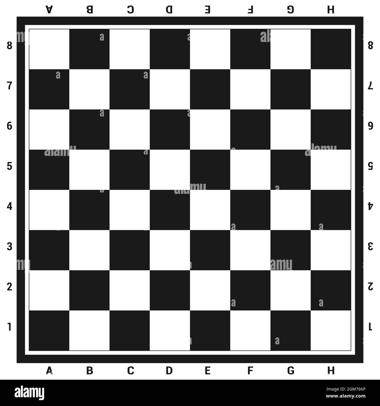 Chess board background design. Elegant flat chess board for poster,  placard, cover template and wallpaper. Surface for flyer, banner and wall  decoration. Chess board background, vector illustration Stock Vector