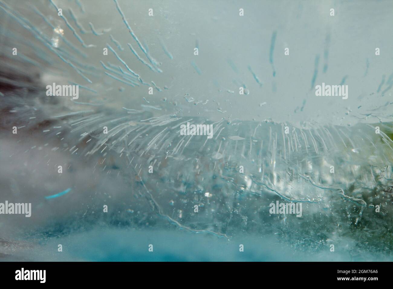 Ice texture with small round air bubbles trapped inside Stock Photo - Alamy