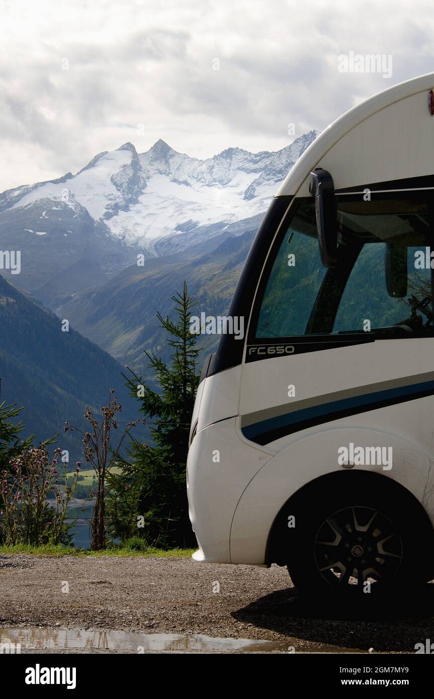 Traveling by motorhome in the Austrian Alps. (CTK Photo/Petr Malina ...
