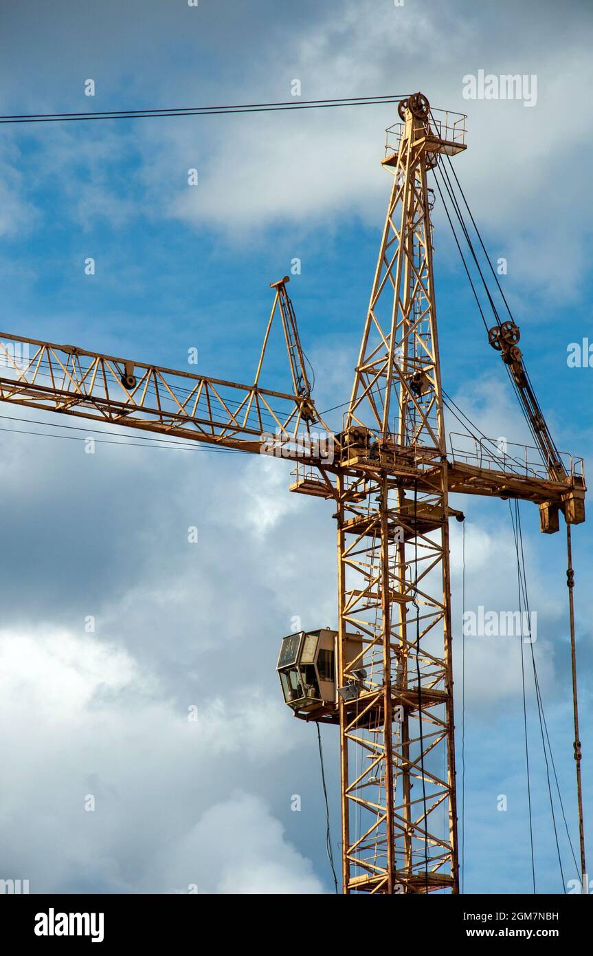 Old high rise crane hi-res stock photography and images - Alamy